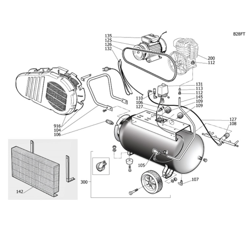 NUAIR B2800B/2M/100 TECH PRO